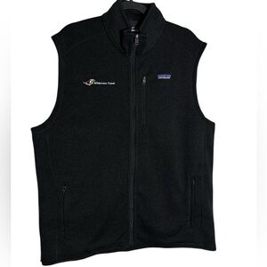 Patagonia Vest Mens XXL Black Better Sweater Outdoor Sleeveless Zip Logo Fleece